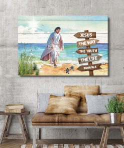 God Comes To Us Over The Water - Unique Christian Canvas NUHN70