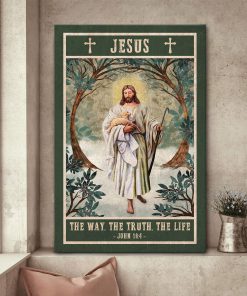 God And Lamb - Unique Christian Canvas NUHN67