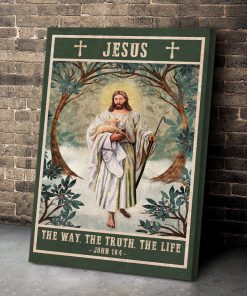 God And Lamb - Unique Christian Canvas NUHN67