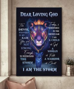 Dear Loving God - Lion Canvas HIQ07