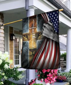Unique Lion House Flag - Have Faith - UXGO04-FL Unique Lion House Flag - Have Faith - UXGO04-FL
