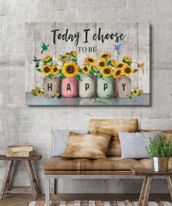 Beautiful Jesus Canvas - I Choose Happiness For Today NUQ49