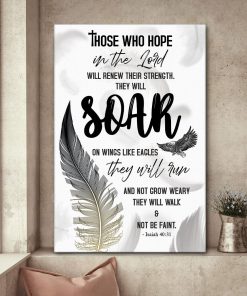 Soar On Wings Like Eagles - Unique Jesus Canvas NUQ53