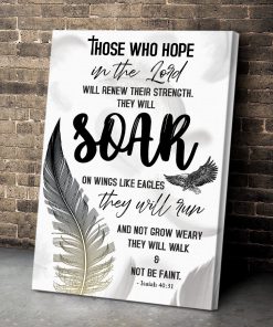 Soar On Wings Like Eagles - Unique Jesus Canvas NUQ53