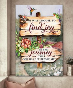 I Will Choose To Find Joy In The Journey - Stunning Christian Canvas AM265