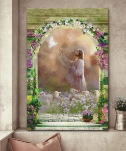 Beautiful God And Lamb Canvas AQ73A