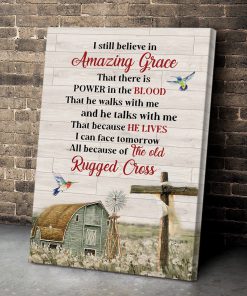 There Is Power In The Blood - Special Cross Christian Canvas NUHN145H