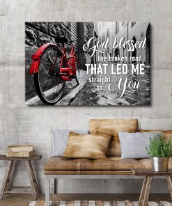 God Blessed The Broken Road - Special Jesus Canvas HHN290