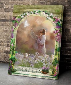 Beautiful God And Lamb Canvas AQ73A