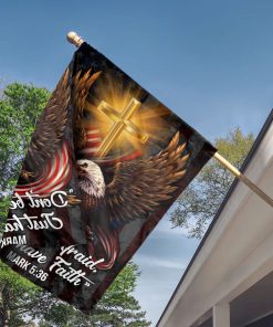 Special Eagle and Cross Flag - Just Have Faith UXGO29FL