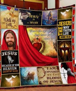 Dont Be Afraid Just Have Faith Jesus Christ Quilt Blanket