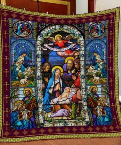 Jesus Christ Family Quilt Blanket