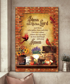 Bless This Kitchen - Unique Christian Canvas HIH24
