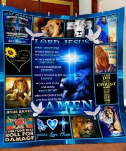 Lord Jesus Quilt Blanket