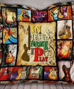 In Jesus Name I Play Guitar Quilt