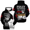 Christian Hoodie Faith Apparel Fully Vaccinated by the Blood of Jesus