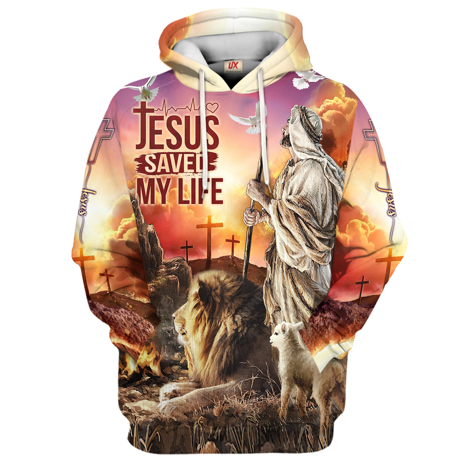 Christian Testimony Hoodie Jesus Saved My Life
