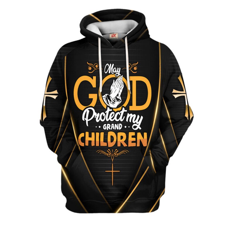 Faith Hoodie Blessing for Grandchildren Premium Microfleece