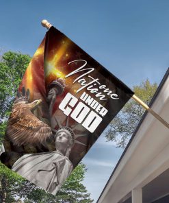 One Nation Under God - Limited Eagle and Cross Flag H04