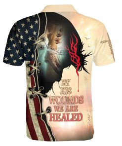 By His Wounds We Are Healed Polo Shirt | Christian Apparel