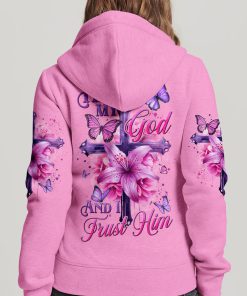 He Is My God And I Trust Him Premium Microfleece Hoodie/Zip Hoodie - For Men and Women He Is My God And I Trust Him Premium Microfleece Hoodie/Zip Hoodie - For Men and Women