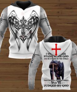 Christian Premium Microfleece Hoodie | Faith-Inspired ApparelI Would Rather Stand With  And Be Judged By The World Than To Stand With The World And Be Judged By  Microflecee Hoodie/Zip Hoodie - For Men and Women