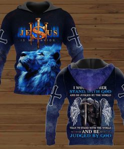 Christian Premium Microfleece Hoodie | Faith-Inspired ApparelI Would Rather Stand With  And Be Judged By The World Than To Stand With The World And Be Judged By  Microflecee Hoodie/Zip Hoodie - For Men and Women