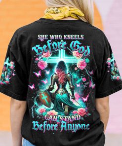 She Who Kneels Before God Warrior Rose Women's All Over Print T-Shirt