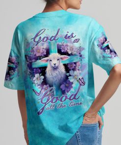 God Is Good All The Time Lamb Women's All Over Print T-Shirt