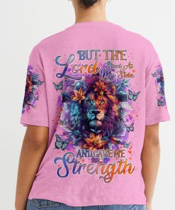 The Lord Stood At My Side Lion Women's All Over Print T-Shirt