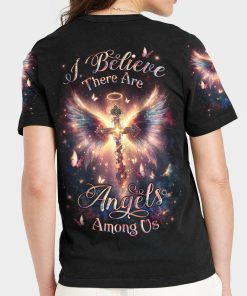 I Believe There Are Angels Among Us Women's All Over Print T-Shirt