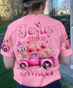 Jesus Take The Wheel Women's All Over Print T-Shirt