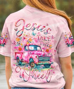 Jesus Take The Wheel Women's All Over Print T-Shirt