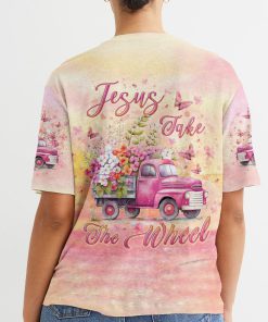 Jesus Take The Wheel Women's All Over Print T-Shirt