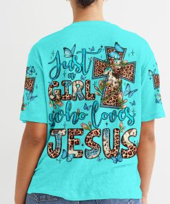 Just A Girl Who Loves Jesus Women's All Over Print T-Shirt