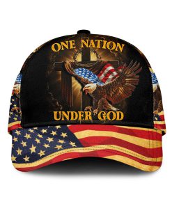 One Nation Under God American Flag Eagle All-Over Print Classic Cap
